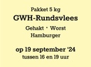 Pakket GWH rund 5 kg - 19 september '24 °