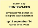 Pakket Rundsvlees 5 kg - 19 september '24 °